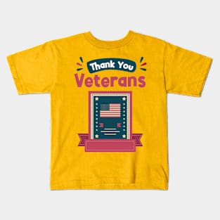 Thank you veteran Kids T-Shirt